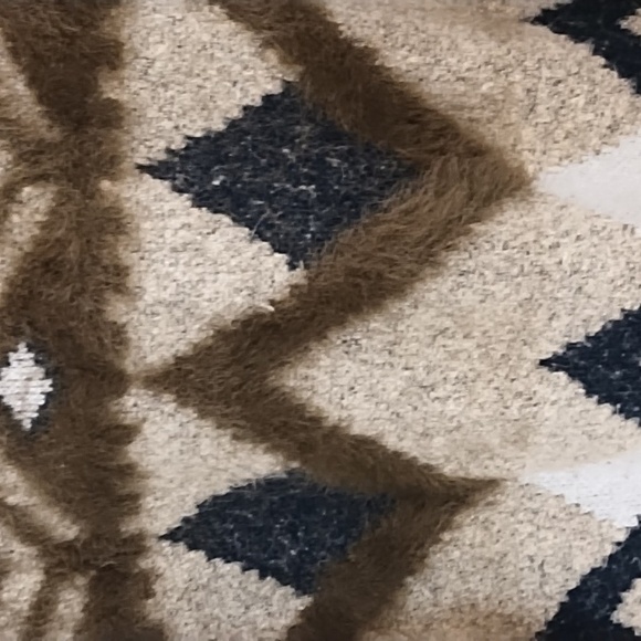 Ana XXL Soft Stretchy Mock Neck Winter Sweater Olive Tan Cream Black Comfy - Picture 10 of 12